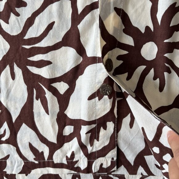 Wayan Natural Wear Vintage Mens 2XL Brown Hawaiian Button Up Short Sleeve Shirt - Picture 11 of 16